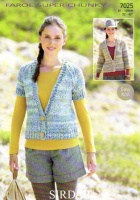 Knitting Pattern - Sirdar 7025 - Faroe Super Chunky - Cardigans